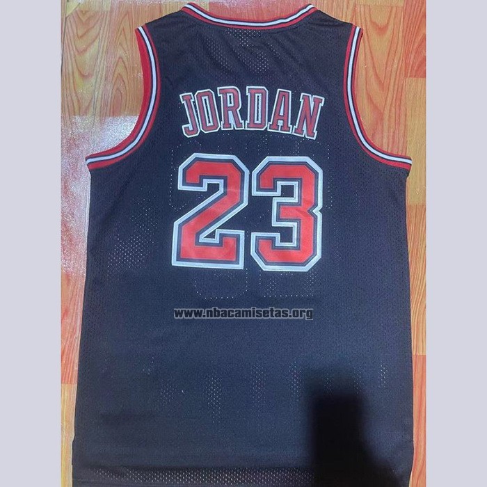 Camiseta Chicago Bulls Michael Jordan NO 23 Mitchel & Ness 1997-98 Negro